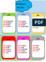 JADWAL PELAJARAN KELAS 2