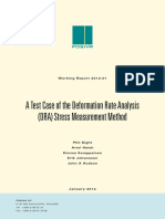 A Test Case of The Deformation Rate Analysis