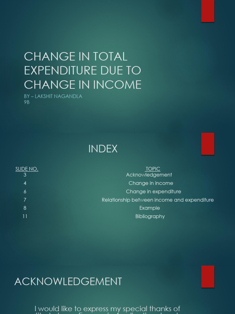 Income vs. Expenditure Dynamics | PDF | Consumption (Economics) | Expense