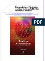 (Download PDF) Graphene Nanomaterials Fabrication Properties and Applications 1St Edition Dharmesh P Hansora Online Ebook All Chapter PDF