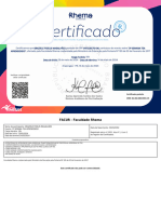 Certificado 3 Semana Tea Aprendendo