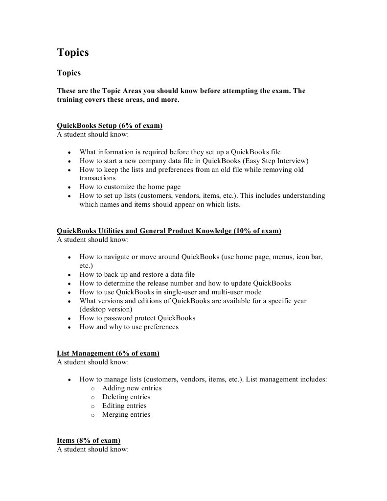 QuickBooks 2015 Course Overview | PDF