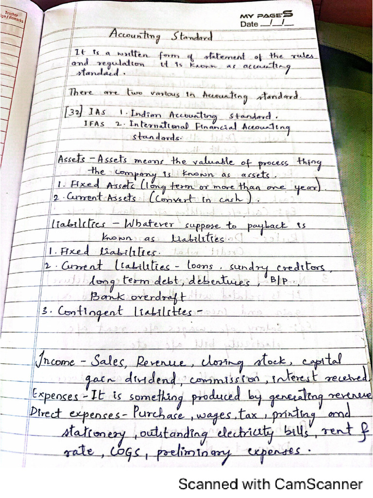 Accounts Notes | PDF