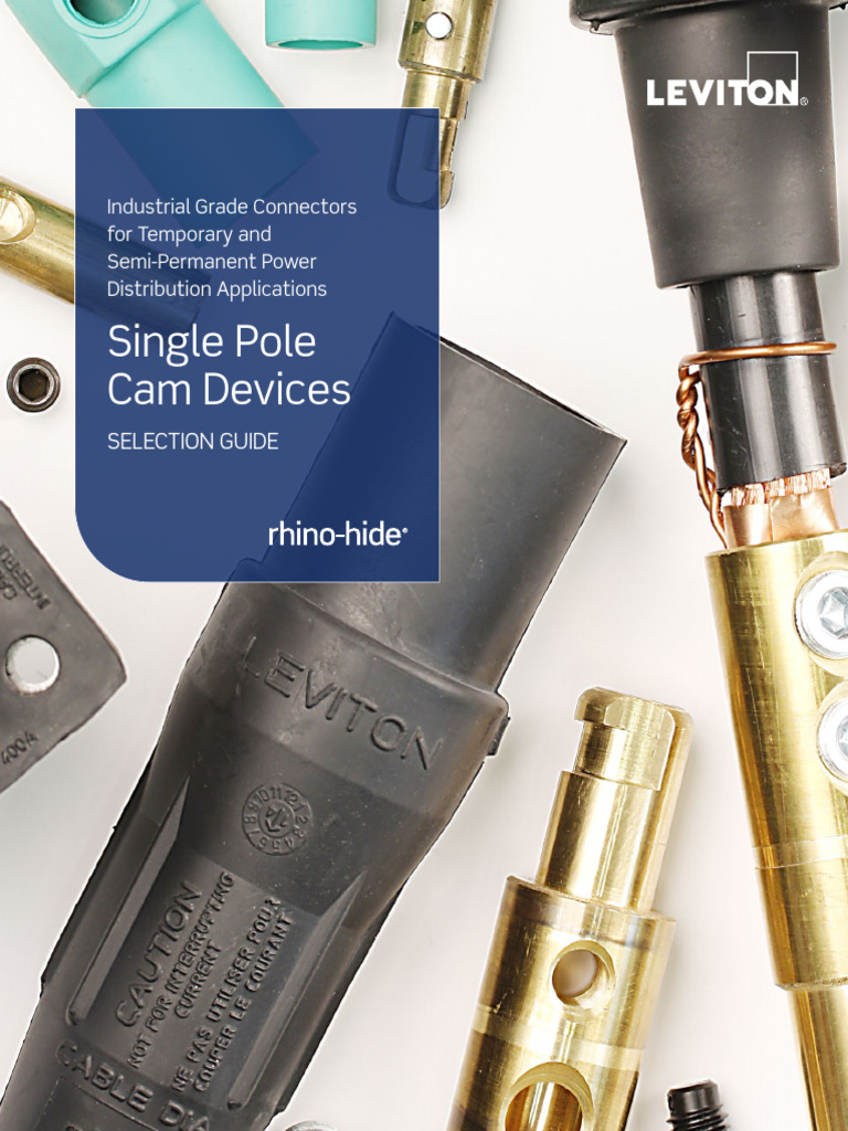 Leviton Single Pole Cam Devices Guide | PDF | Electrical Connector ...