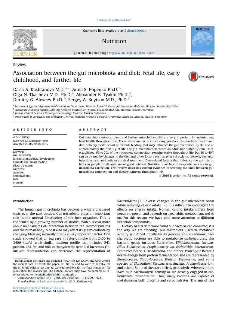 Gut Microbiota and Dietary Impact | PDF | Dietary Fiber | Diet & Nutrition