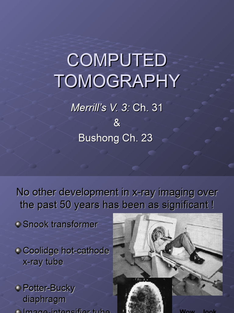 Computed Tomography | PDF | Ct Scan | X Ray