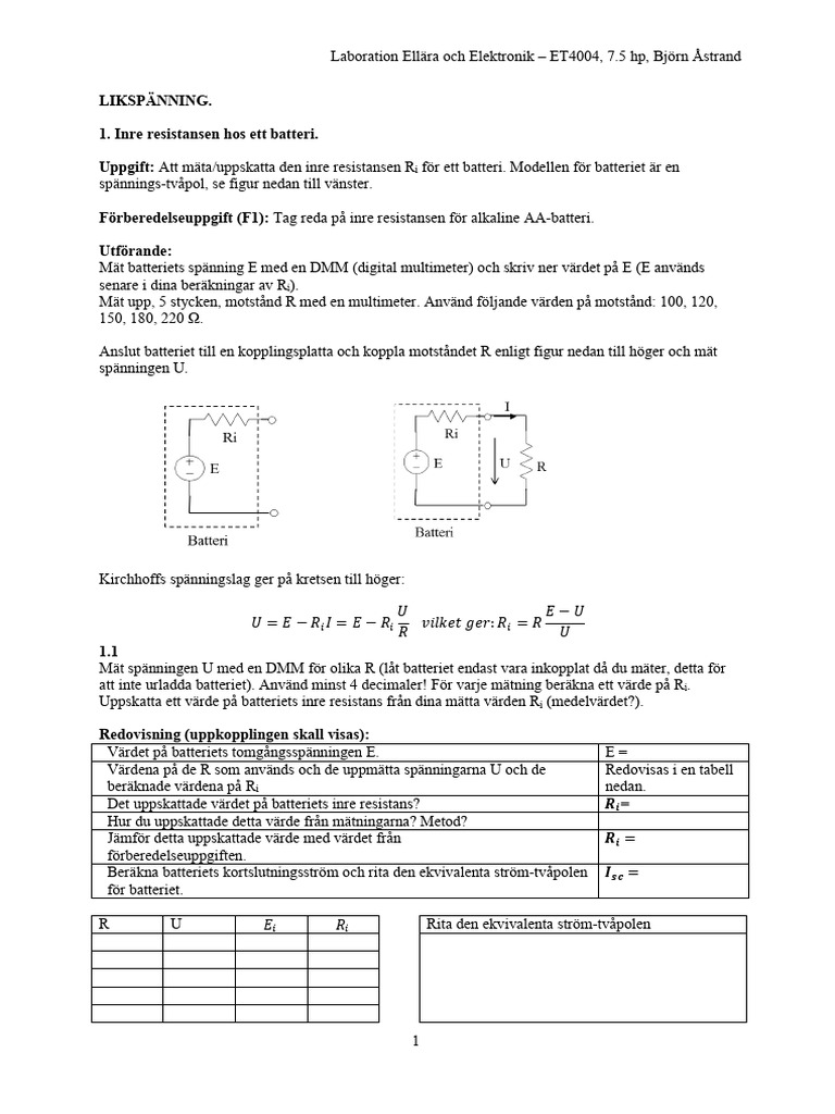 Lab1 r3 | PDF