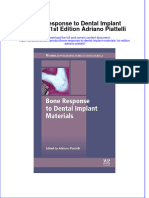 [Download pdf] Bone Response To Dental Implant Materials 1St Edition Adriano Piattelli online ebook all chapter pdf 