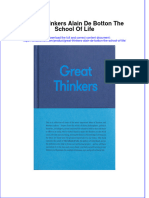 (Download PDF) Great Thinkers Alain de Botton The School of Life Online Ebook All Chapter PDF