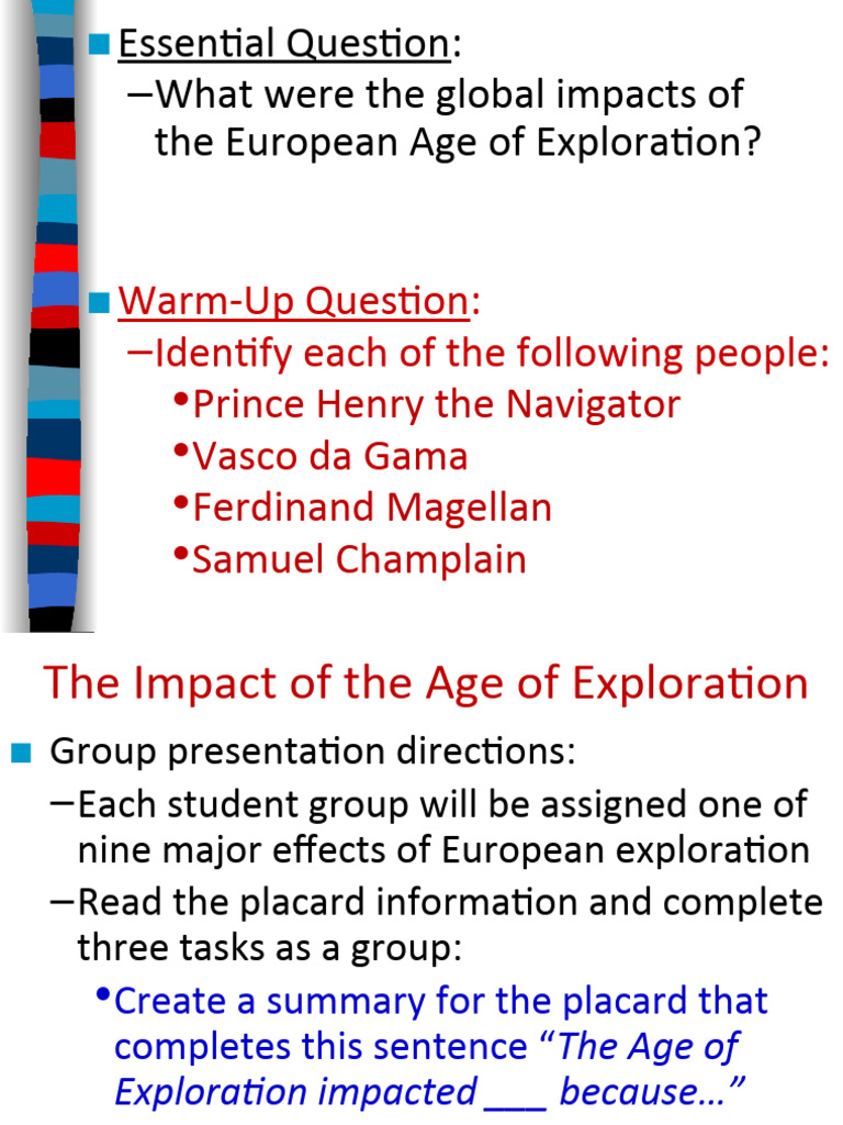 Global Effects of the Age of Exploration | PDF | European Colonization ...