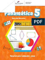 Guía Docente Panamática 5to Grado MATEMATICA