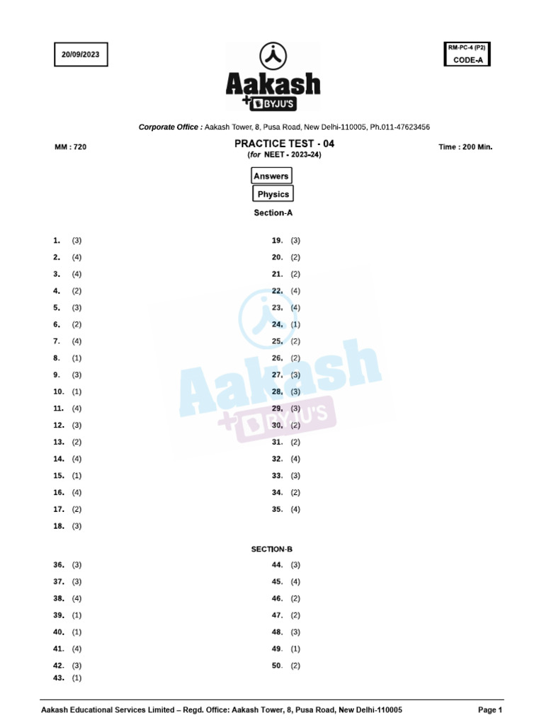 Rm phase 02 for neet pt 04 20 09 2023 key copy pdf