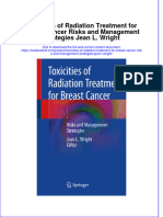 [Download pdf] Toxicities Of Radiation Treatment For Breast Cancer Risks And Management Strategies Jean L Wright online ebook all chapter pdf 