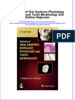 [Download pdf] Textbook Of Oral Anatomy Physiology Histology And Tooth Morphology 2Nd Edition Rajkumar online ebook all chapter pdf 