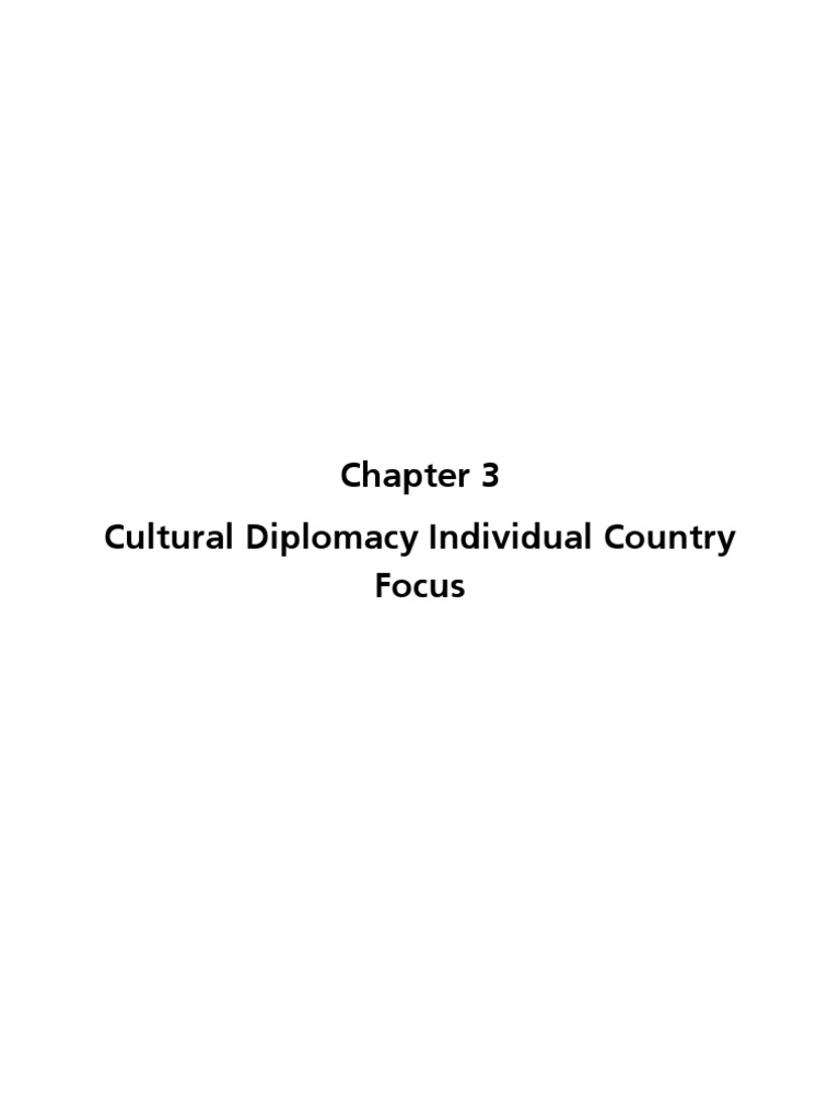 Cultural Diplomacy Outlook Report 2011 - Chapter 3 | PDF | Soft Power |  Public Diplomacy