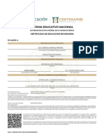 Certificado de Secundaria PDF