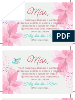 Cartão de Visita para Nail Designer Floral Delicado Rosa