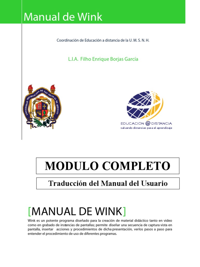 Wink Manual Completo Del Usuario en Español | PDF | Ventana ...