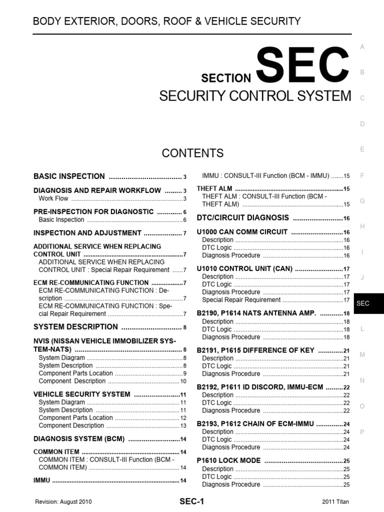 Security Control System: Section | PDF | Security Alarm | Medical Diagnosis