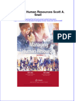(Download PDF) Managing Human Resources Scott A Snell Online Ebook All Chapter PDF