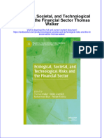 (Download PDF) Ecological Societal and Technological Risks and The Financial Sector Thomas Walker Online Ebook All Chapter PDF