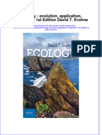 [Download pdf] Ecology Evolution Application Integration 1St Edition David T Krohne online ebook all chapter pdf 