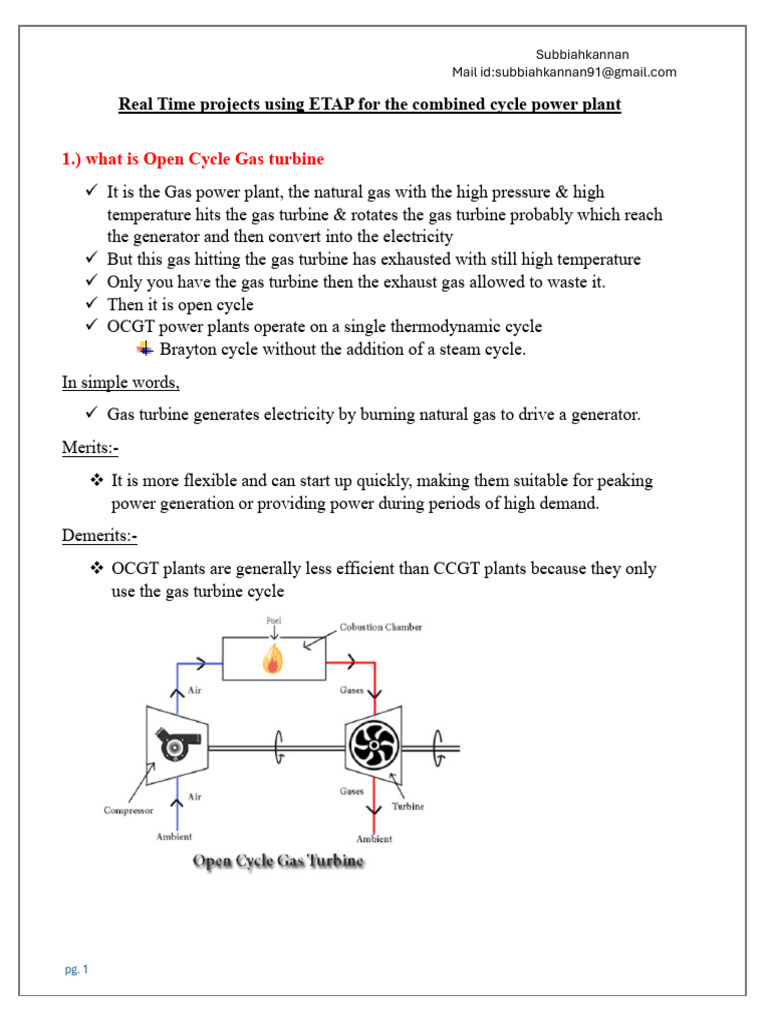 OCGT vs CCGT: Efficiency and Insights | PDF | Electricity ...