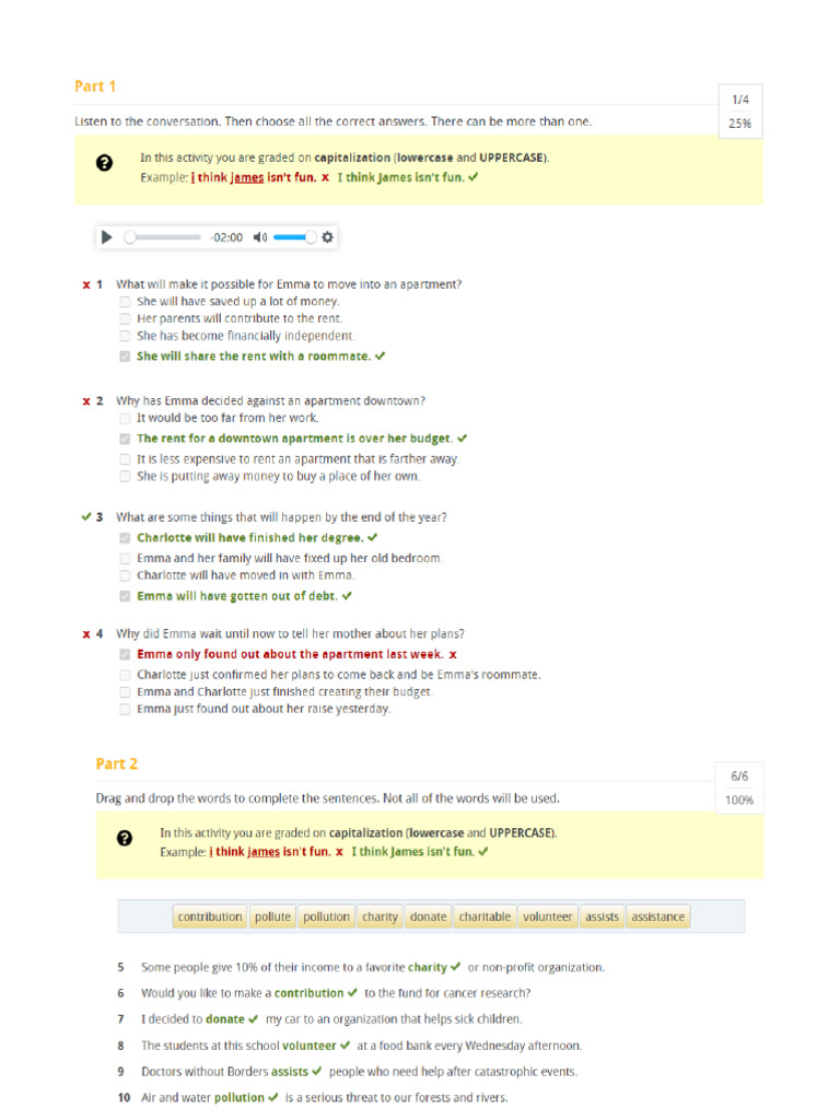 Unit 3 Review Tests - Level 10 | PDF