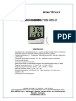 Ficha Tecnica Termohigrometro HTC 2