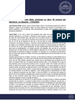 El Presidente, Javier Milei, Presenta Su Libro El Camino Del Libertario', en España - 17-05-2024
