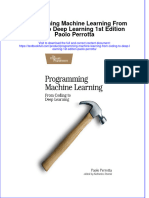 [Download pdf] Programming Machine Learning From Coding To Deep Learning 1St Edition Paolo Perrotta online ebook all chapter pdf 