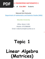 APM | PDF | Matrix (Mathematics) | System Of Linear Equations
