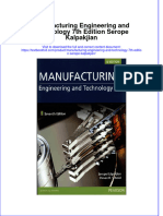[Download pdf] Manufacturing Engineering And Technology 7Th Edition Serope Kalpakjian online ebook all chapter pdf 