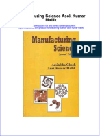 (Download PDF) Manufacturing Science Asok Kumar Mallik Online Ebook All Chapter PDF