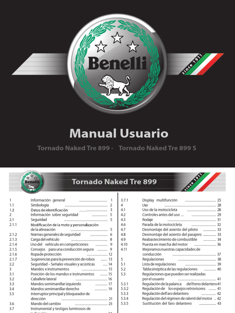 Benelli 899 899s | PDF
