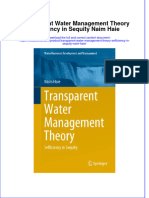 [Download pdf] Transparent Water Management Theory Sefficiency In Sequity Naim Haie online ebook all chapter pdf 