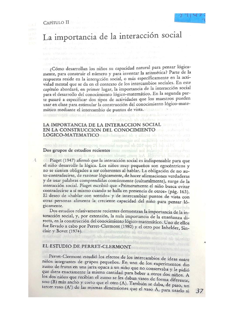 La Importancia de La Interaccion Social | PDF