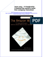 [Download pdf] The Amazon Way 14 Leadership Principles Behind The Worlds Most Disruptive Company Cancelosi online ebook all chapter pdf 