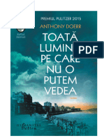 Anthony Doerr - Toata Lumina Pe Care Nu o Putem Vedea