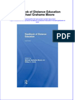 (Download PDF) Handbook of Distance Education Michael Grahame Moore Online Ebook All Chapter PDF