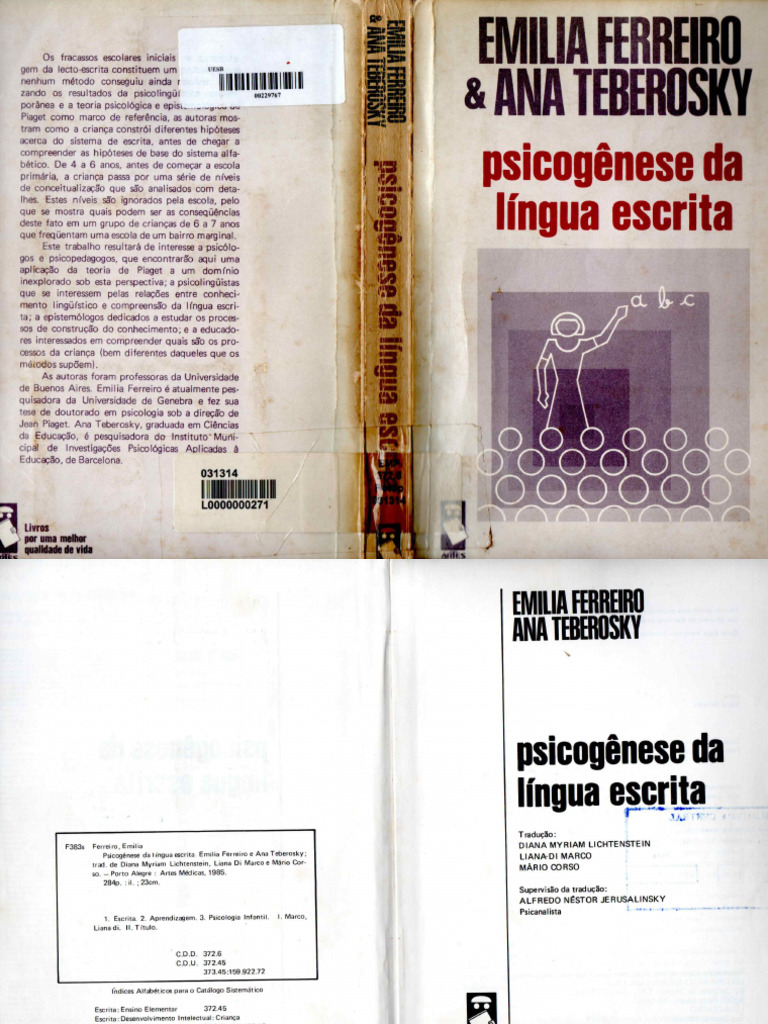 Psicogênese Da Língua Escrita (Emilia Ferreiro e Ana Teberosky) | PDF