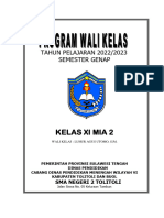 Program Kerja Wali Kelas XI MIA2 Genap 22-23