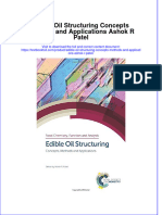 (Download PDF) Edible Oil Structuring Concepts Methods and Applications Ashok R Patel Online Ebook All Chapter PDF