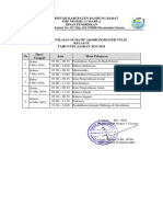 Jadwal PSAS Tulis & Unjuk Performa Kelas IX