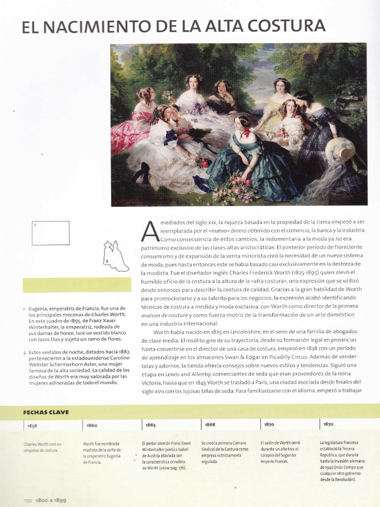 El Nacimiento de La Alta Costura. Charles Worth | PDF | Moda | Ropa