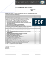 IMs and Demo Rubric