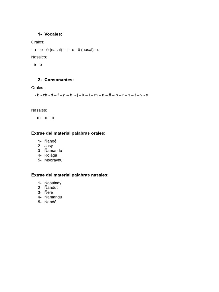 Vocales y Consonantes en Idiomas | PDF | Artes del Lenguaje y Comunicación