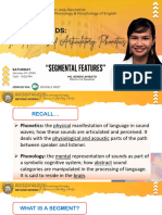 Phonology Segmental Features