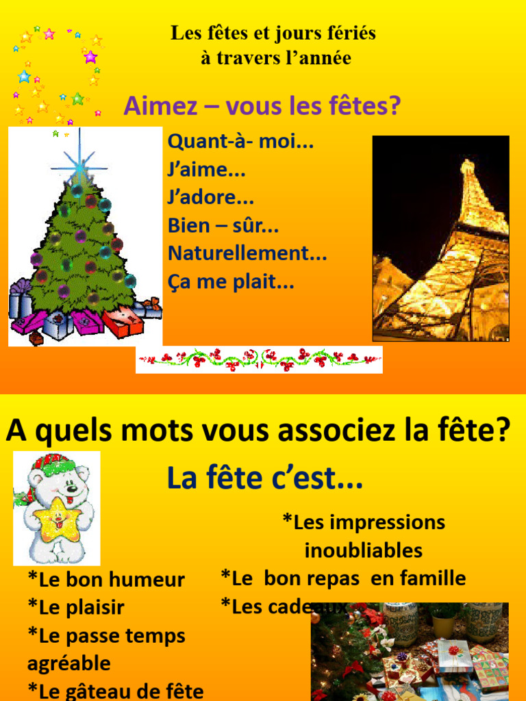 Fêtes et Traditions en France | PDF | Noël | Repas