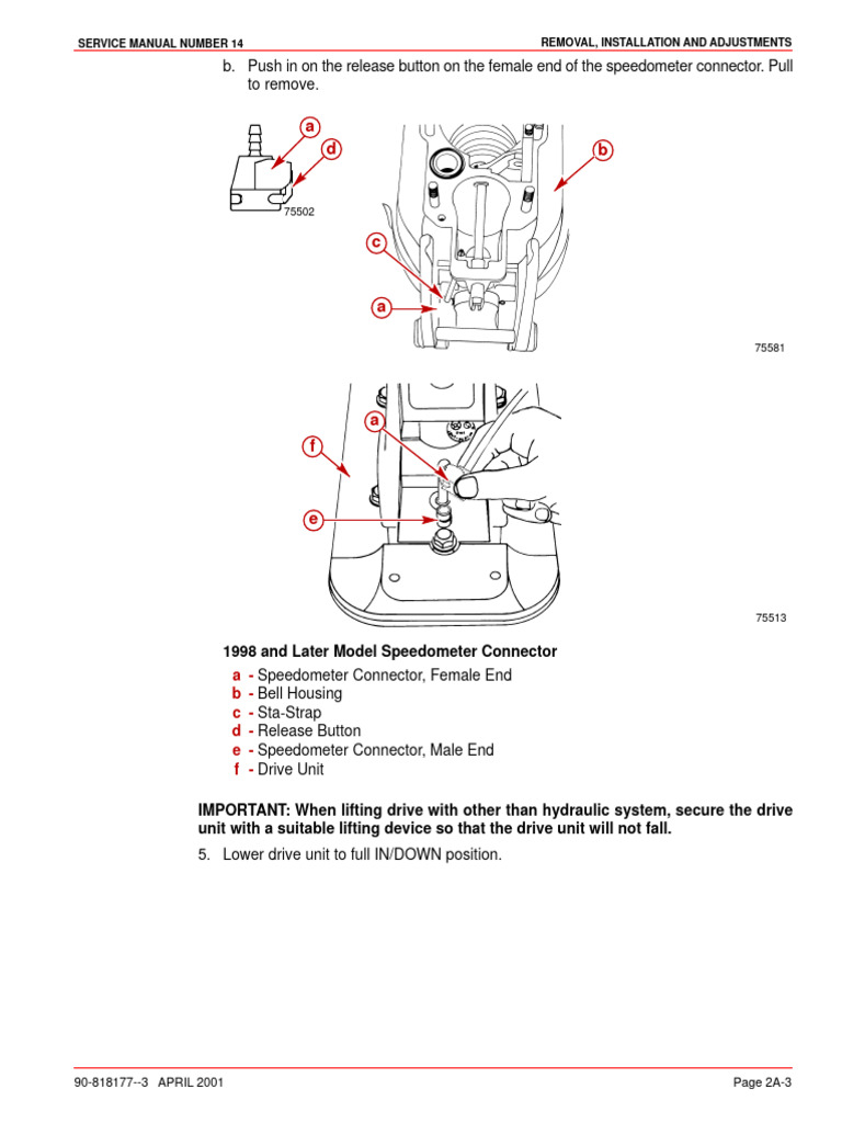 Speedometer Connector Service Manual | PDF